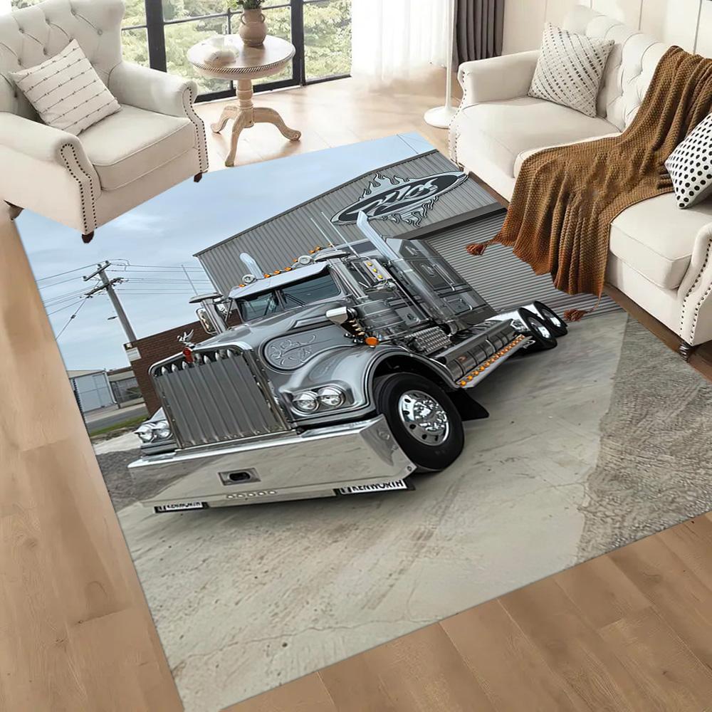 Kw Heavy Trucks Area Rug Perfect For Dormitory Game Room Study Room Decorate Room Antislip Carpet Decorate Offices