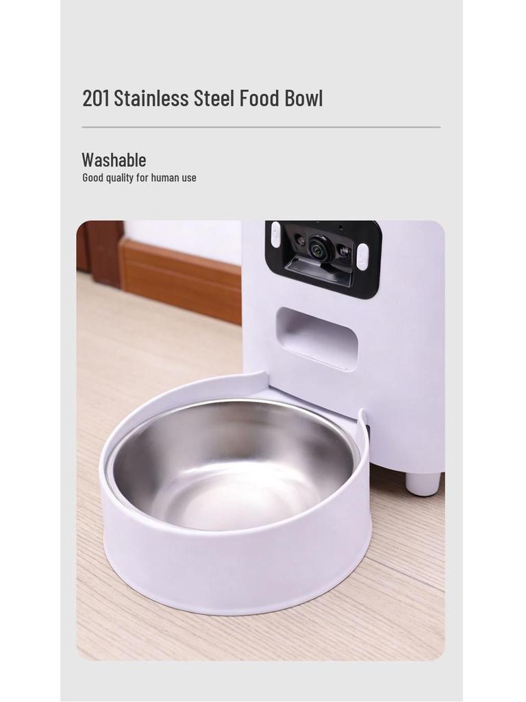 Smart 5L Automatic Cat Feeder with Camera & Timer