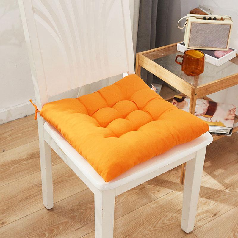 Coussin De Chaise Carré Antidérapant - Épaisseur 5 Ou 8 Cm - Housse Coton/Lin Amovible - Pour Salle à Manger, Jardin, Bureau