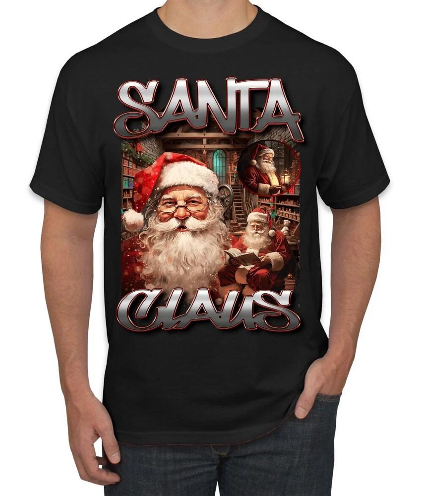 Santa Claus Bootleg Rap Music Style Ugly Christmas Sweater Men s T-Shirt HS235 Unisex T-Shirt XXXL