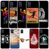 Handball Sport Weiche Hülle für Samsung Galaxy A12 A22 A32 A52 A72 A02S Handyhülle Note 20 Ultra 10 S10 Plus A51 A71 A50S A20S A10