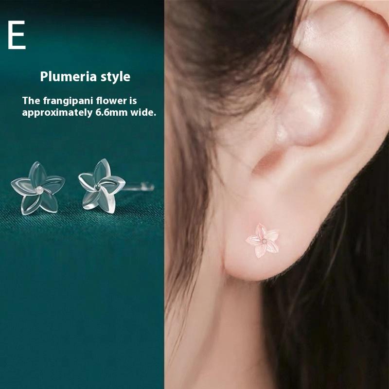 5 par mini transparenta hartsörhängen stjärnöronpinne för kvinnor män anti-allergi örsnibb underhåll nålning smycken örhängen