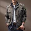 American Heavy Tooling Locomotive Jacket Men's Spring New Slim Trendy Brand Retro Casual Tough Guy Hunting Coat Men