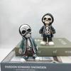 Creative Halloween Atmosphere Skeleton Statue Decoration Miniature Skeleton Sculpture Resin Crafts Halloween Decoration Props