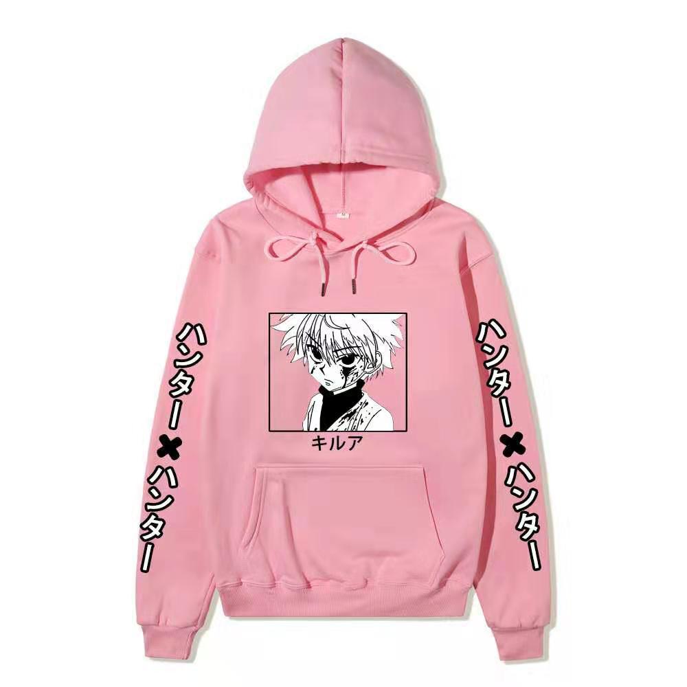 HUNTER X HUNTER Killua Zoldyck Graphic Printing Sweatshirts  Hip Hop Casual Unisex Autumn Winter Fleece Streetwear Tops
