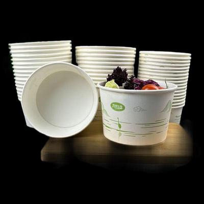 Thickened Disposable Round Paper Bowls