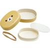 San-X Rilakkuma Round Face Lunch Box, 2 Tiers, KA26601, H95 x W140 x D65mm