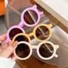 Modische Koreanische Kinder Sonnenbrille Baby Jungen Mädchen Strand Rund UV400 Brillen