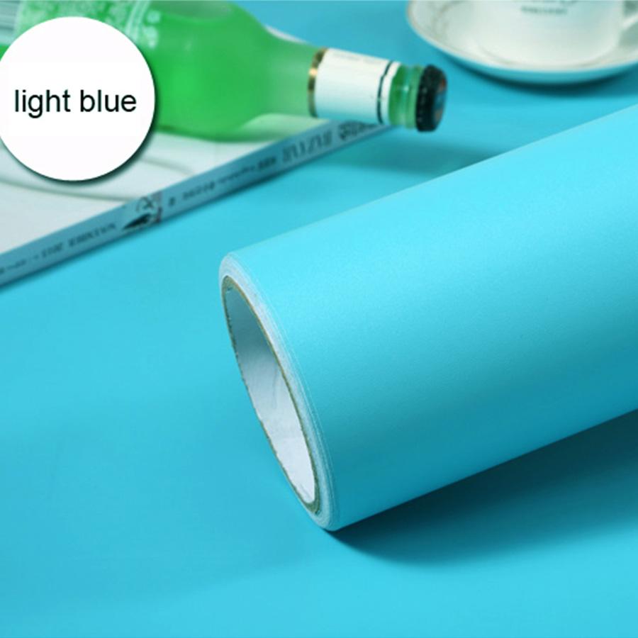 Matte Solid Color Wallpaper Self-Adhesive Waterproof Bedroom Renovation Dormitory Background Wall Decor Desktop Wardrobe Sticker