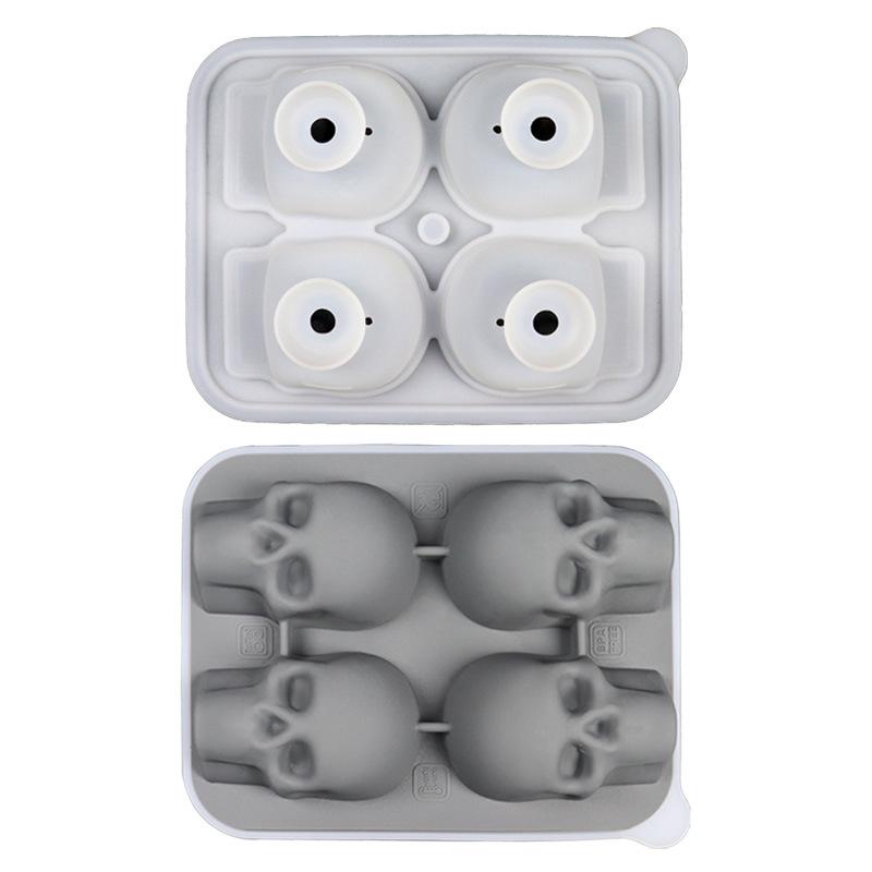 

Силиконовая форма для льда в виде черепа на Хэллоуин для виски и коктейлей