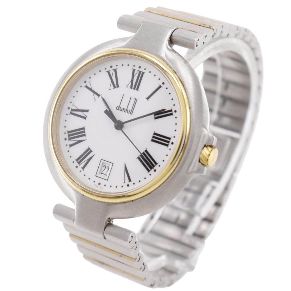 Dunhill Millennium Watches Silver WhiteDial Stainless Steel/Plated Gold Quartz Analog display mens Used