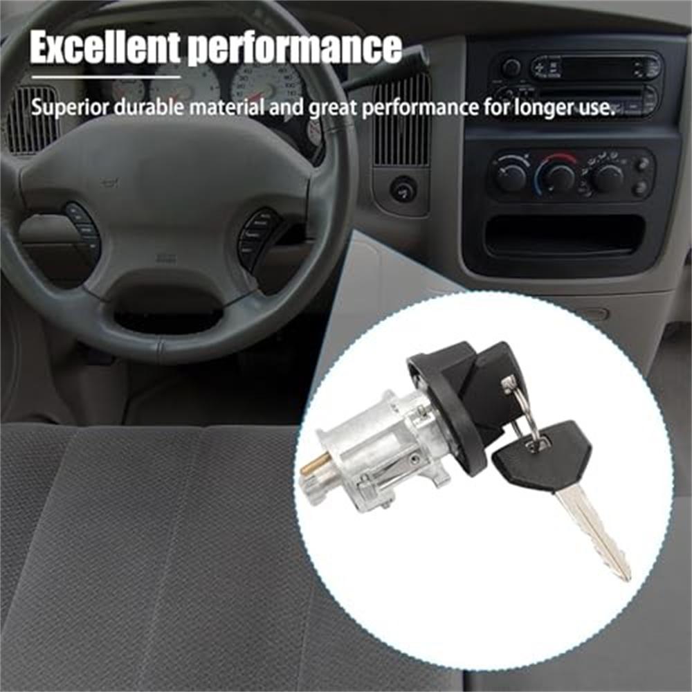 

Fits For 98-01 Ram 1500 2500 Ignition Lock Cylinder W/ Keys New