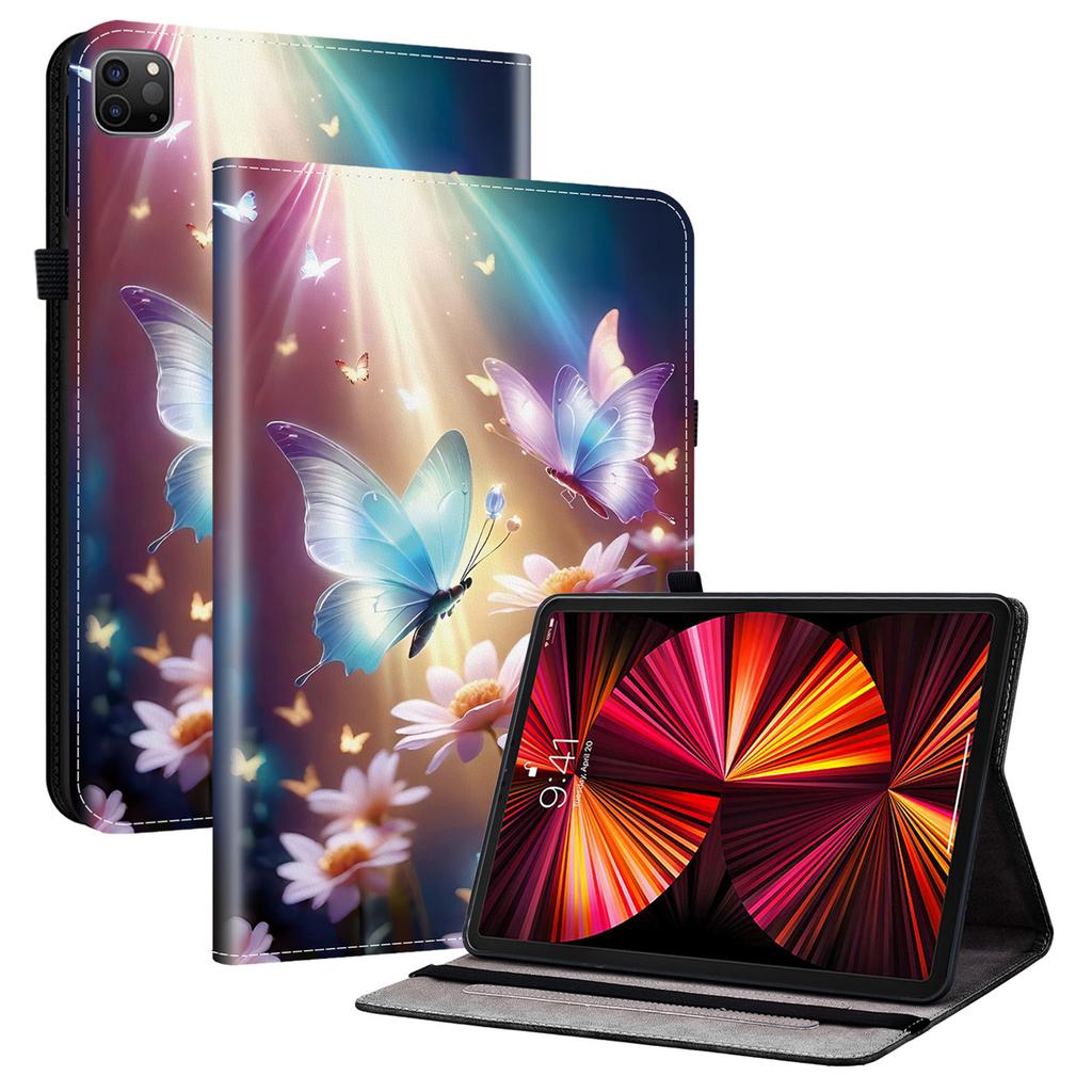 Δερμάτινη Θήκη Για iPad Air 13 (2025)/(2024)/Pro 12.9 (2022)/(2021)/(2020) Θήκη Tablet με Εκτύπωση Μοτίβου και Θήκες Καρτών