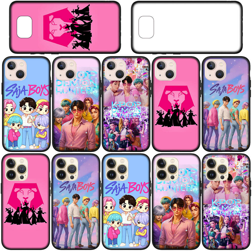 for iPhone 17 16 15 Xiaomi Poco F7 F8 X7 C85 C75 C71 M8 Redmi Note 14 13 12 11 Pro Max 14C 13C 15C A3 A4 Phone Case KPop Saja Demon Boys Hunters Cover