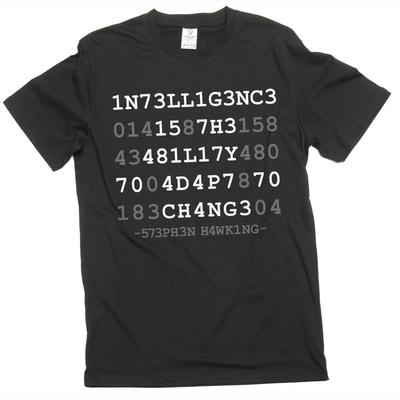 Pánská inteligence je schopnost přizpůsobit se změně Tričko vědecký geek Tričko