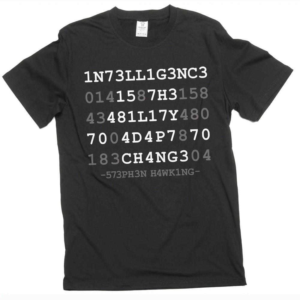 

Men s Intelligence is the ability to adapt to change Tee shirt science geek Tee M