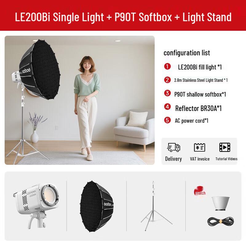 Godox LE200Bi Bi-Color LED Video Light