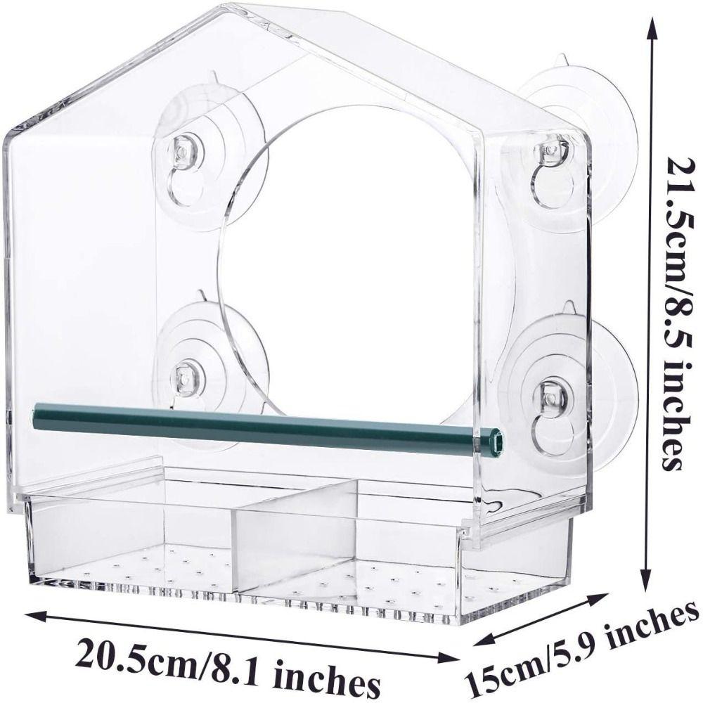 Large Pet Supplies Myna With Suction Cup Parrot Bird House Pet Feeder Bird Feeder Bird Food Box