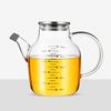 Steel Lid Glass Oil Pot Large-capacity Transparent Soy Sauce Vinegar Bottle Leak-proof Fragrant Oil Tank Kitchen Tools