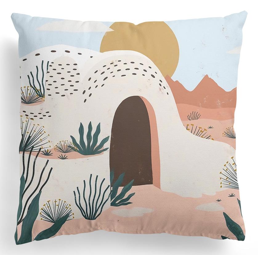 Home Kissenbezug, quadratisch, Bürodekoration, Kissenbezug, abstrakte Malerei, Druckmuster, Dekoration