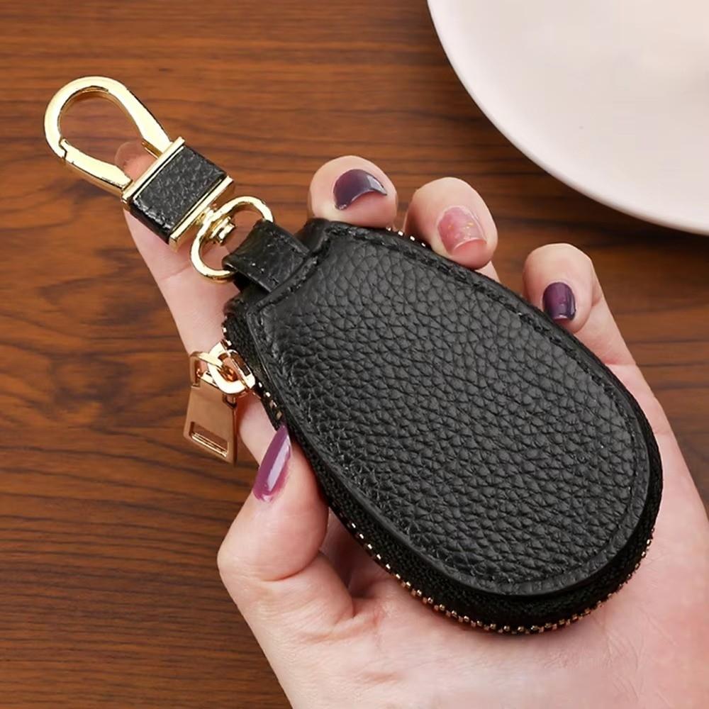 Luxury Car Key Bag Large Capacity Keychain Holder Universal Leather Key Case  Unisex