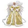 Wirlsweal Anjo de Natal Topo Anjo Boneca Estrela Topo de Árvore Iluminado Reutilizável Decoração de Pena Bom Detalhe Decoração Topo de Árvore de Natal Festa de Ano Novo