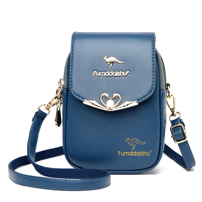 

Trendy women s bags, new fashion mobile phone bags, one shoulder oblique span bags, spring and summer small bags. синий
