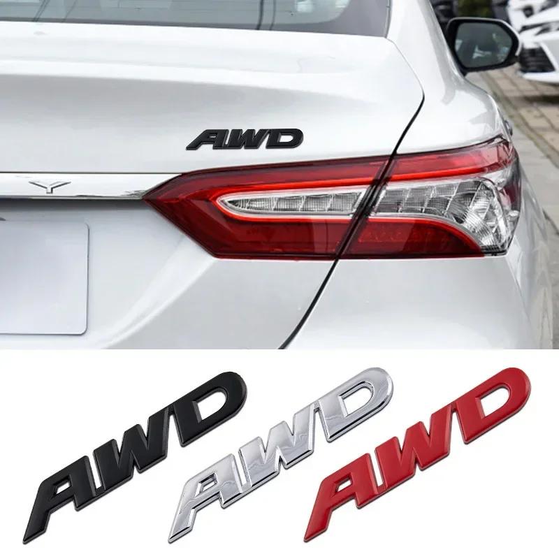 Metal Car Trunk Emblem Body Side Sticker Badge for Honda AWD Accord CRV Civic City Odyssey HRV Crosstour Elysion Decoration GI7
