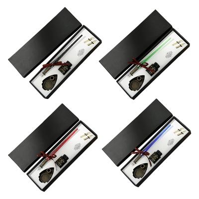Vintage Glass Dip Pen Set Glass Signature Pen with Pen Holder Replaceable Pen Tip Inks for Art Writing Drawing Signing