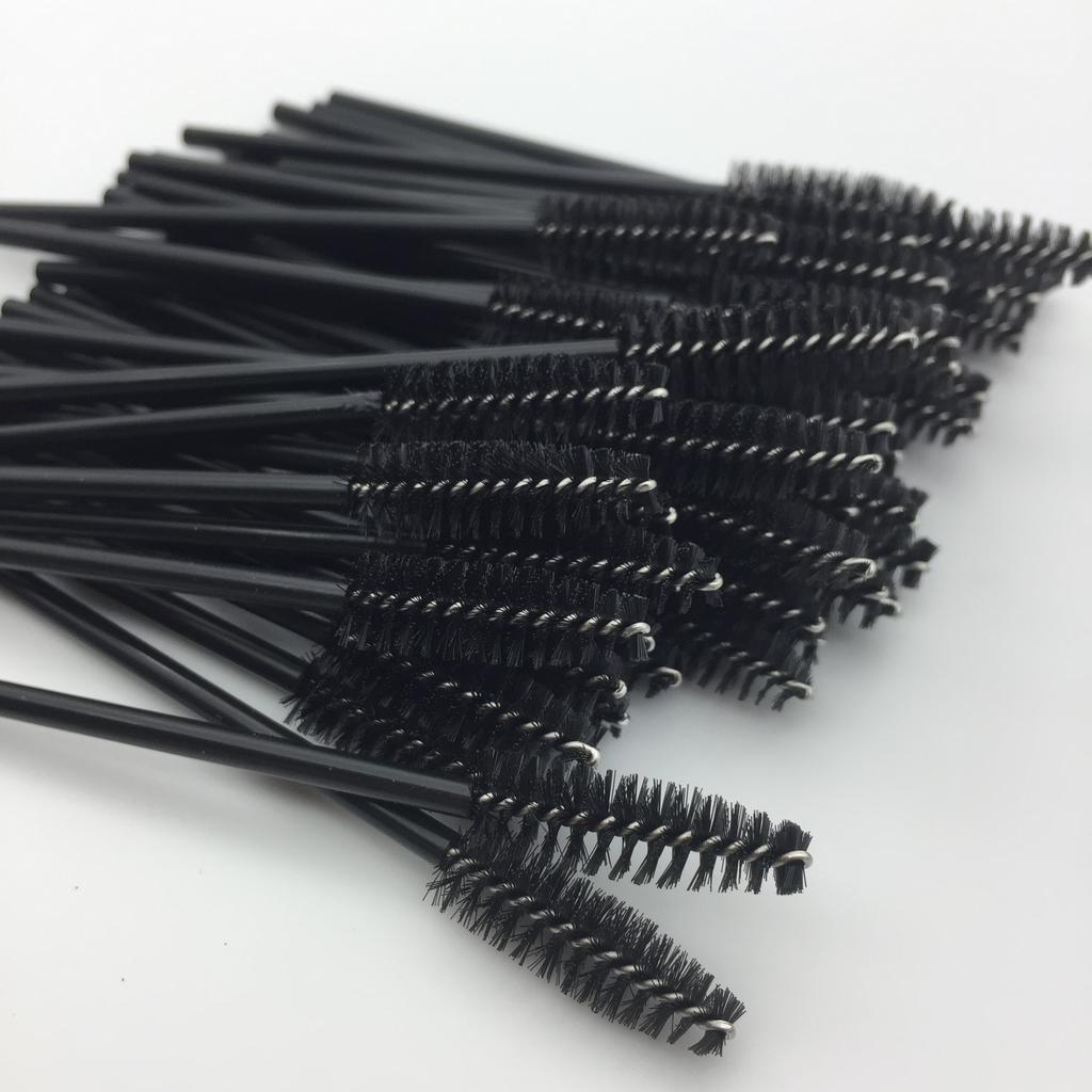 50 Stücke Einweg Wimpern Make-Up Pinsel Professional Mascara Wands Applikator Spooler Eye Lashes Cosmetic Pinsel Make-Up-Tool