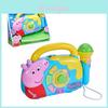 Boxă Jucărie Peppa Pig Cu Lumină Și Microfon Pentru Copii Cântând Și Joc Interactiv