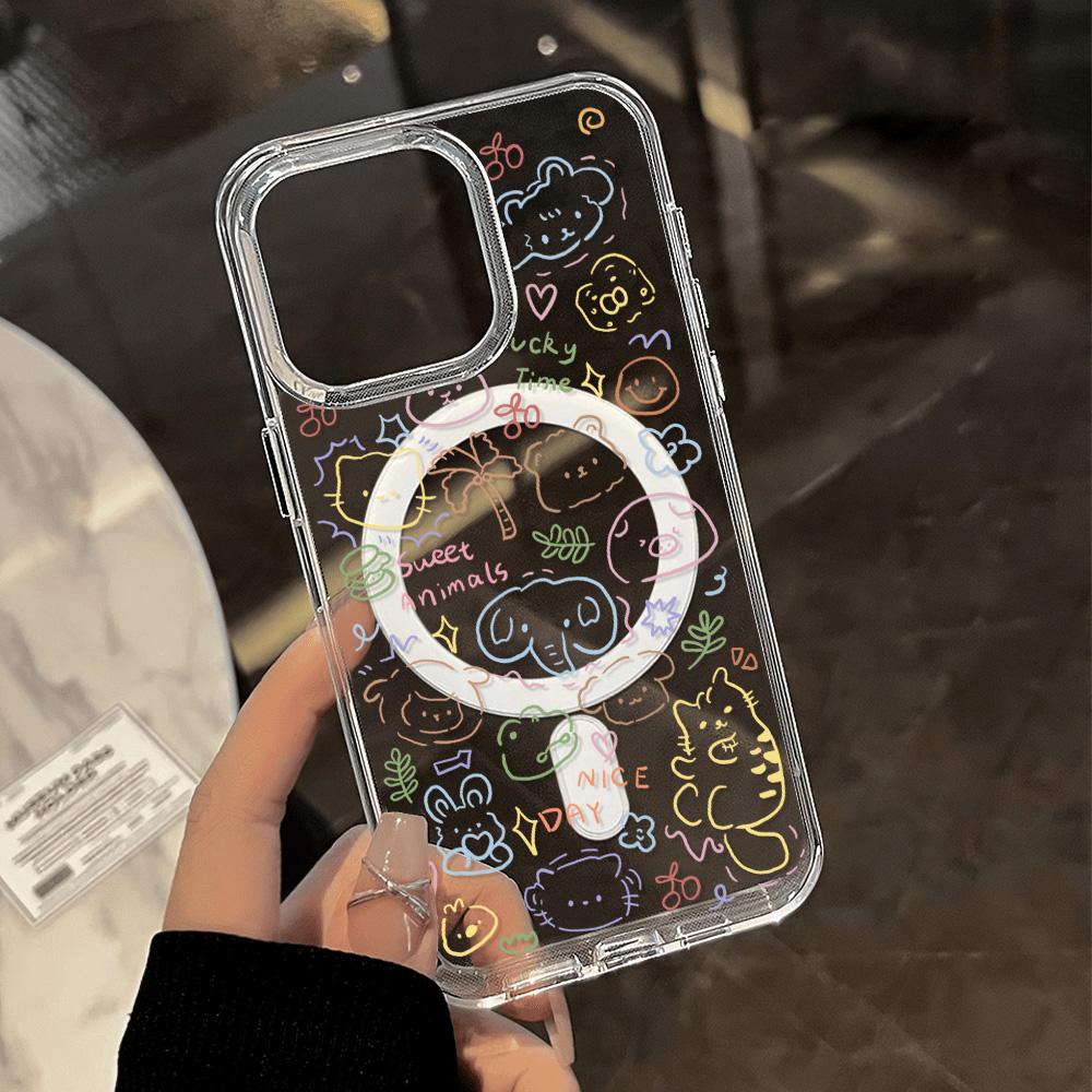 Magnetický kryt na telefon pro iPhone 11 12 13 iPhone 13 14 15 Pro 15 16 Pro Max Samsung A15 A16 A25 A26 A55 A56 S25 S24 S22 S23 Ultra S25 Edge