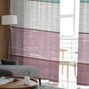 Faux Wood Grain Ocean Green Purple Gradient Voile Sheer Curtains Living Room Window Tulle Curtain Kitchen Bedroom Home Decor