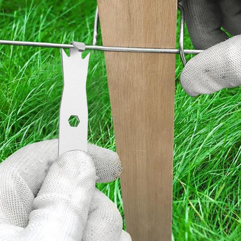 Zäunwerkzeuge Für Stacheldraht Edelstahl Befestigungskabel Spanner Stacheldraht Zäunwerkzeug Drahtverdrehwerkzeug