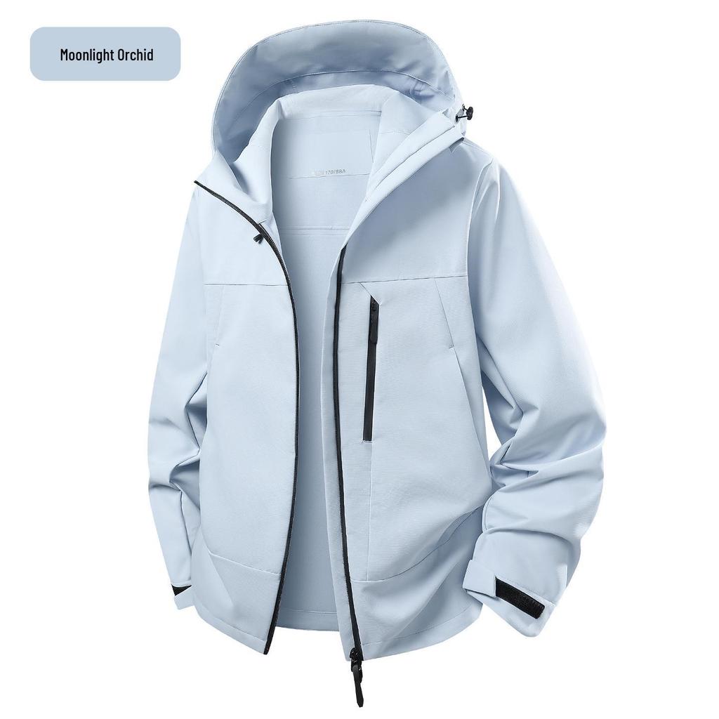 Unisex Hooded Windbreaker: Spring/Autumn Outdoor Sports Jacket and Mountaineering Coat
