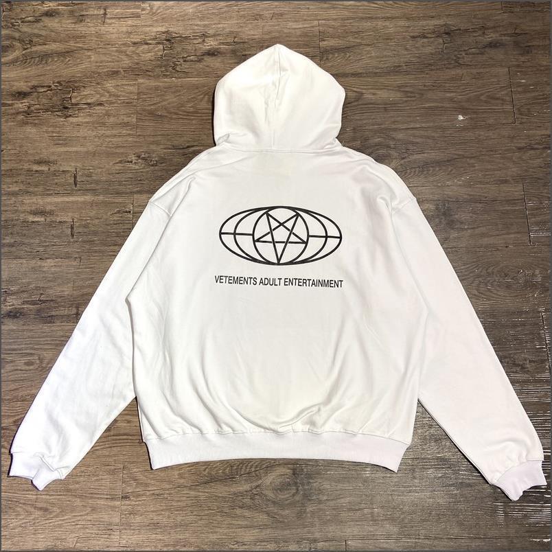 VTM Vitmeng Unisex Loose Casual Hoodie with Letter Print & Embroidery
