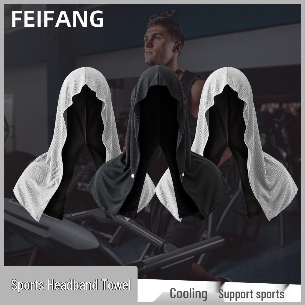Multifunktionales kühlendes Sportstirnband: Schnelltrocknend, Sonnenschutz, Kapuzen-Eistuch