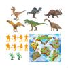 17Pcs Dinosaur Toys Play Kits Wildlife Animal Playset Realistic Figures Set