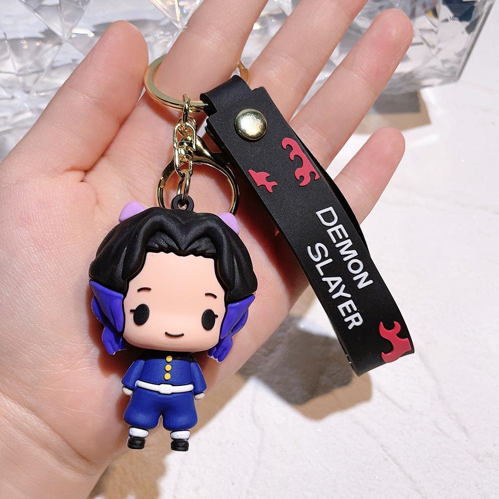 

Keychain Tanjiro Kamado Nezuko Pvc Animation Pattern Car Backpack Pendant Anime Accessories Present For Fans Cosplay