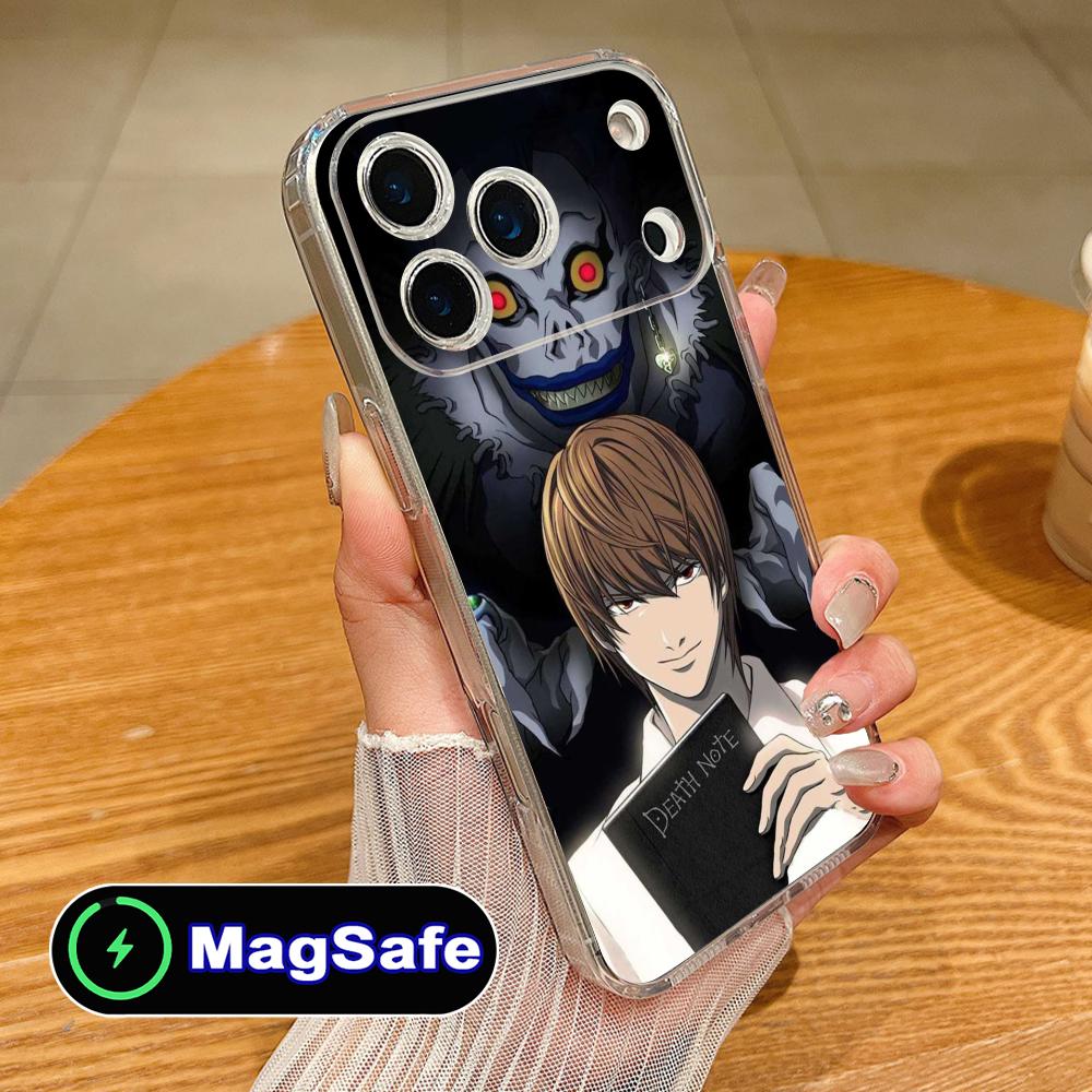 Death Note Kira Light Mobile Phone Case for iPhone 17 16 15 14 13 12 11 Air Pro Max Plus Mini Magsafe Clear Colorful Cover Cover