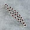 Mozambique Garnet Gemstone Handmade 925 Sterling Silver Bracelet 7-8" M-301