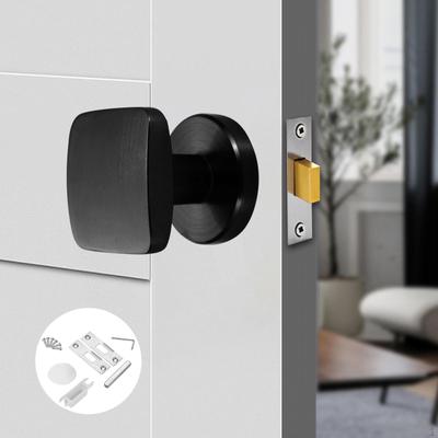 Serrure de porte invisible Bouton intérieur Chambre Caché Moderne Quincaillerie décorative Carré