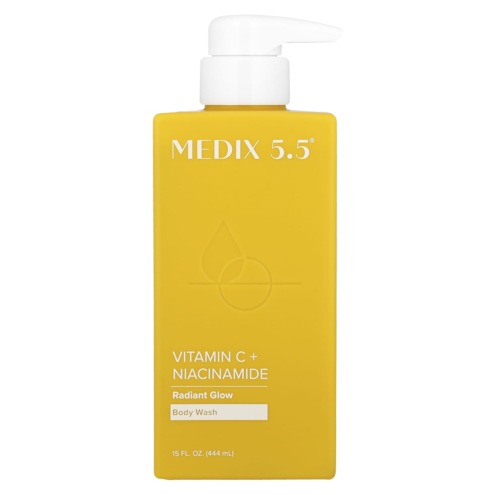 

Medix 5.5, Body Wash, Radiant Glow, Vitamin C + Niacinamide, 444Ml(15Fl Oz)