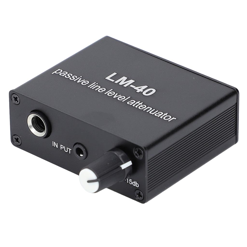 Zvukový pasívny tlmič -40db‑15db Nastaviteľný tlmič ovládania hlasitosti zvuku s 3,5 mm výstupným káblom