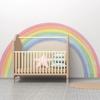 Large Rainbow Pastel Wall stickers Mural Nursery Kids Room Wall Decals Baby Shower Playroom Decorations Baby Boy Girl Gift