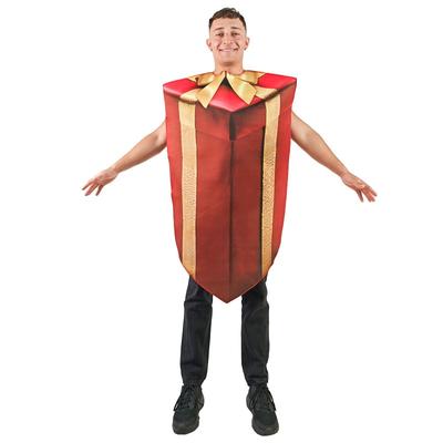 Vánoční dárková krabice Kostým pro dospělé Bez rukávů Vánoční kostýmy Cosplay Oblečení na Štědrý den