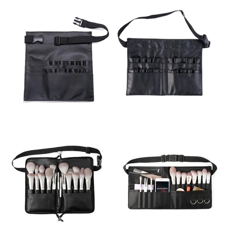 Portable Makeup Brush Storage Bag Multifunctional Waist Pack Brushes Organizer for Travel and Daily Use