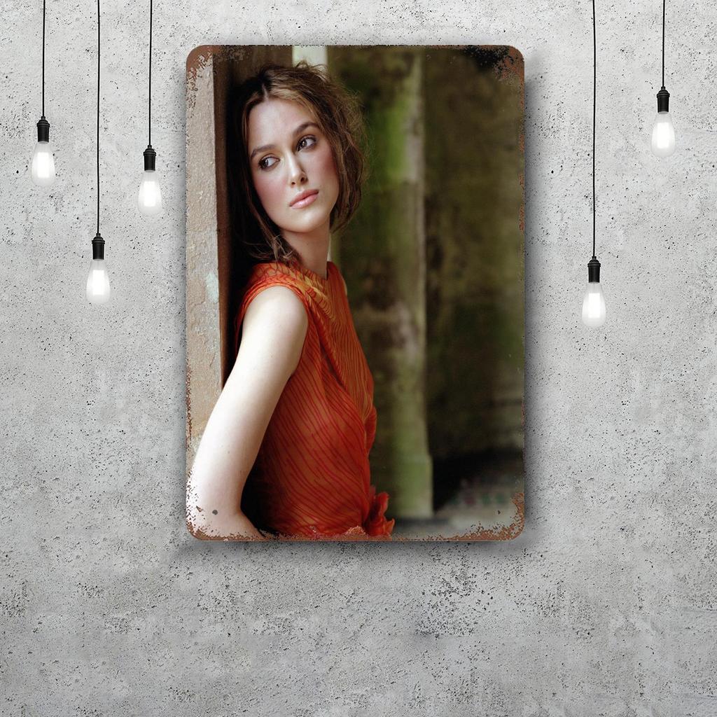 keira knightley Decor Vintage Metal Signs Tin Signs Captain Poster Decor for Bar Pub Club Man Cave Wall Decoration