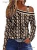 2026 Autumn Metal Buckle One-Shoulder Blouse for Women