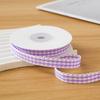 10yards/Roll Wave Edge Candy-Colored Plaid Ribbon 1CM Lace Checkered DIY Hair Accessories Gift  Cake Box Decor Bouquet Bow